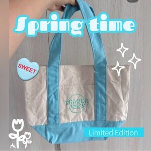 Trader Joe’s  Pastel Blue Canvas Tote